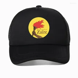 Ball Caps Zaire Congo Flag Baseball Cap Democratic Republicof The Souvenir Funny Unisex Hats Mesh Visor Outdoor Sun Hat