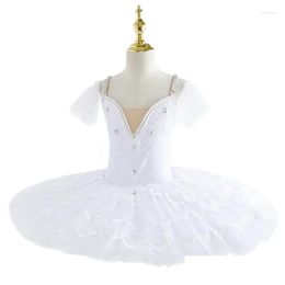 Stage Wear 2024 Adt Kids Professional Ballet Tutu Flower Girls Ballerina Dress Party Clothes Child Lake Dance Costume For Women Drop D Othno
