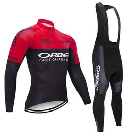 Winter 2019 Team Orbea CYCLING jersey 19D gel pad bike shorts ropa ciclismo men Thermal fleece BICYCLE Maillot Culotte clothing9983134