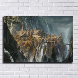 Lord of the Rings Painting Print Pictures for Living Room Home Decor Abstract Wall Art Oil Painting Poster210t