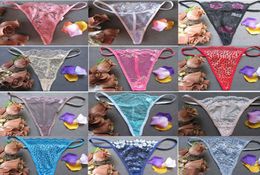 Newest Women Lace Transparent Panties Lady Fashion Tangas GStrings Thongs Underwear Tpants Lingerie Panties randomly color RRA131023593