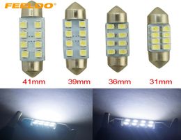 FEELDO 50PCS White 31mm36mm39mm41mm 12103528 8SMD Car Interior Light Festoon Dome LED Bulb 15245098929