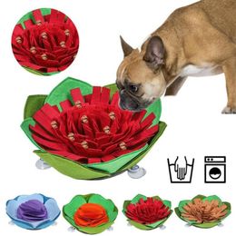 Dog Toys & Chews Pet Sniffing Mat Puzzle Snack Feeding Boring Interactive Game Training Blanket Snuffle252r