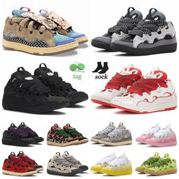 Luxury Leather Lavines Sneakers Designer Shoes For Men Women Extraordinary Casual Sneaker Calfskin Rubber Nappa Plate-forme Designer-Schuhe Trainers Dhgate.com