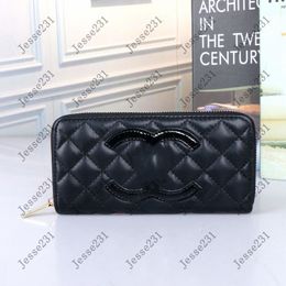 designer wallet purse Leather Wallets card holder Women men Zipper Long Card Holders Coin Purse Woman Shows Exotic Clutch Wallets 2309