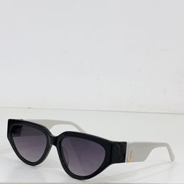 Designer retro sunglasses polycarbonate cat eye metal square rectangular M645 womens luxury sunglasses radiation protection sunglasses