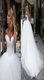 New Ball Gown Wedding Dresses Sweetheart Off Shoulder Princess Bridal Gowns Beaded Lace with Pearls Laceup Wedding Dresses9900586