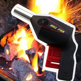 Blowers 1PCS High Quality Manually BBQ Fan Air Blower Barbecue Tools Pressing Fire Bellows Ptable Gun Drop Ship