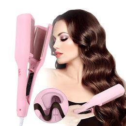 Electric Curling Iron with Automatic Lambswool Tool Long Lasting Styling French Rotating Plug 240318