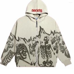 Maglioni da donna Y2K Star Lettera Stampa Felpa con cappuccio da uomo Moda Zip Up Manica lunga Giacca oversize Cappotto Felpa con cappuccio gotica Harajuku Teen