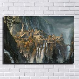 Lord of the Rings Painting Print Pictures for Living Room Home Decor Abstract Wall Art Oil Painting Poster276f