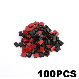 Craft Tools 100 Pcs Self Adhesive Cable Clips Wire Holder Clamps Car Data Organiser Management Cord Tie Fixed296G