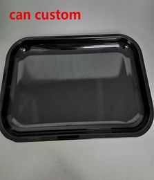 Sublimation Blanks rolling trays metal tobacco tray unique tray smoke accessory black fast ship can custom other smoking accessori2134432