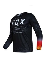 Mens Long sleeve motocross Cycling Jersey X-GODC Fox Downhill Mountain Bike MTB Shirts Offroad DH Motorcycle Motocross Clothing