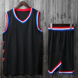 2023Kids Basketball Jersey Sets Uniforms Kits Child Boys Girls Sports Clothing Breathable Men Training Jerseys Shorts 240306