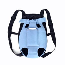 Dog Car Seat Covers Denim Pet Backpack Outdoor Travel Cat Carrier Bag For Small Dogs Puppy Kedi Carring Bags Pets Products195V
