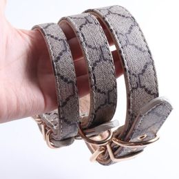 Dog Collars Classic Presbyopia Designer Letters Pattern Print Leashes PU Leather Fashion Casual Adjustable Dogs Cats Neck Strap Cu2579