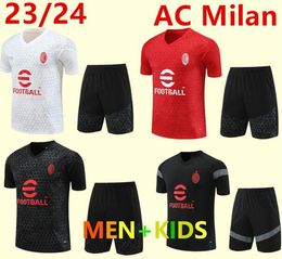 Milan designer sportswear uta maglia training survey camisetachandal set 23 24 football short sleeved sportswear