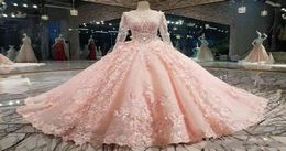 New Designer Ball Gown Prom Party Dresses 2019 Long Sleeves Lace Appliqued Beads Dress Evening Wear Plus Size Custom Made Formal G6220976