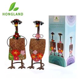 Metal Duck Garden Art Shovels Ornaments Outdoor Couple Duck Statues Farmhouse Lawn Sculpture Housewarming Gift 2 Pack 240301