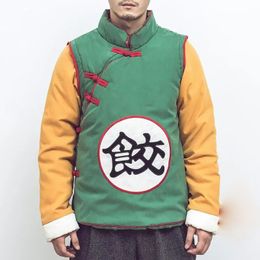 Chinesischen Stil Chiaotzu Cosplay Kostüm Winter Dicke Baumwolle gefütterte Jacke Mantel Erwachsene Kinder Halloween Karneval Party Kostüm