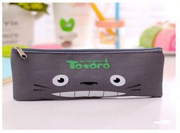 Creative stationery bag through Oxford cloth Hayao Miyazaki note bag Cute Totoro rectangular pencil bags5945391