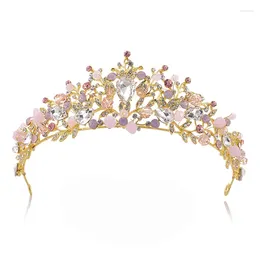 Hair Clips Super Sparkly Hairband Colourful Crystal Beads Handmade Tiaras And Crowns Women Bijoux Wedding Party Pearl Jewellery HG138
