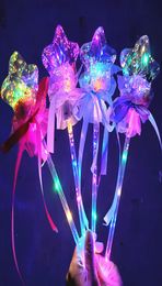 LED Butterfly Glowstick Light Stick Concert Glow Sticks Colourful Plastic Flash Lights Cheer Electronic Magic Wand Christmas Toys6724597