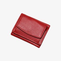 Purse Women's Short Money clip Student lychee print purse Hold bag wallet Card bag Coin purse1 f9