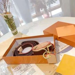 2022 Popularity style printing With metal Dog Collars Leashes Large size comes withs box Brown Handmade leather Designer Dogs Supp311B