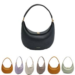 luxury wallet 5a songmont luna bag songmont shoulder bag leather half moon bag single designer shoulder underarm bag clutch bag purse zipper closure