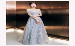 New Arrival Ivory Sequined Laceup Evening Gowns Sweetheart Neck Formal Wear Party Dress Evening Dresses Plus Size Short Sleeve8748167