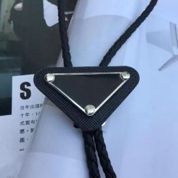 Luxury Designer for Women Ties Western Cowboy Alloy Downward Triangle Bolo Tie For Men And Women Personality Neck Fashion AccessoryBow