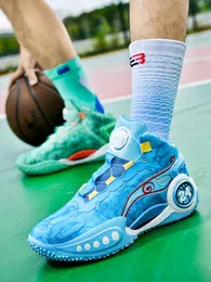 Rutschfeste Basketballschuhe für Herren, Reibung mit schallstoßdämpfenden Jugendsportschuhen für Studenten, praktische Trainingsschuhe