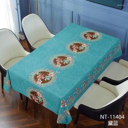 Table Cloth 2024 Selling Pastoral Style No-wash PVC Tablecloth Ins Waterproof And Oil-proof Chinese Anti-scald