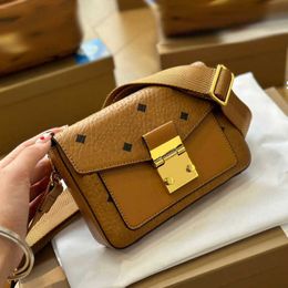 MCMC Designer Latest Bags Mm Square Women Shoulder Bag Underarm Purses Fashion Lady Designers Luxurys Brand Handbags High Quality Wide Strap Handbag