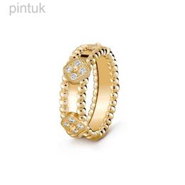 Rings Charm sweet Rings Kaleidoscope Ring Minority Design Sense of Fashion Simple Jewellery Plated Rose Gold ldd240311