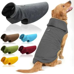 Fullnai Dog Clothes Reflective Dog Jacket Small Big Dogs Soft Fleece Coats Autumn Winter Warm Dogs Pets Clothing Drop 240307