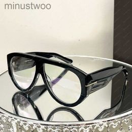 Tom Sunglasses Chunky Plate Frame Clear Lenses Oversized Glasses Ft1044 Men Women Ford Designer Classic Original Box RZHT