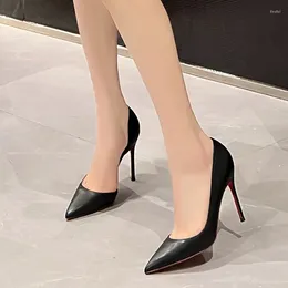 Dress Shoes Black Pumps High Heels For Woman Basic Pump 2024 Fashion Spring Autumn Party Sexy Work Women Pointed Toe