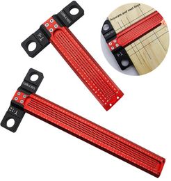 612Inch Woodworking Scribe Ruler Aluminum Alloy Ttype Square Ruler Drawing Marking Gauge Carpenter Measuring Tool Drop3707890