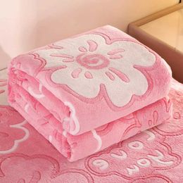 Blankets Comfortable Knee blanket Flannelette fluffy soft nap blankets and throws Single Double Size Bed Furry Plush thermal sheets