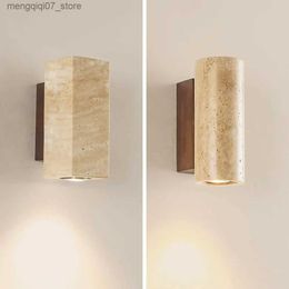 Lamps Shades Modern Design Marble Bedroom Bedside Lamp Living Room Background Wall Corridor Balcony Study Creative Luxury Wall Lamp L240311