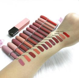 epack high quality makeup matte lipstick dhl 12 Colour new makeup lips lustre lip gloss matte liquid lipstick 4 5g1249058