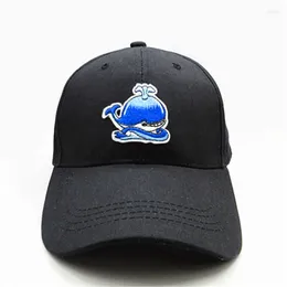 Ball Caps 2024 Cartoon Whale Embroidery Cotton Baseball Cap Hip-hop Adjustable Snapback Hats For Men And Women 96