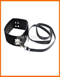 Shop PU Leather Sex Adult Collars for Women and Man Sexy Submissive Fetish Slave Sex Collar and Leash Adult Games Erotic Toys8946987