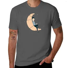 Men's Tank Tops Ze Croissant Moon T-Shirt Aesthetic Clothing Vintage Clothes Mens Cotton T Shirts
