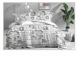 Bedding sets 4pcs Set Breathable Quilt Cover Sheet Pillowcase Twin Queen King Size Healthy Printing Family High-end Luxury Home Textiles