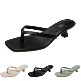 Heels Slippers High Shoes Women Fashion GAI Sandals Flip Flops Summer Flat Sneakers Triple White Black Green Brown Color54 915 80 178