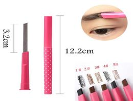 Pro Ladies Waterproof Longlasting Brown Eyebrow Pencil Brow Eye Liner Pen Makeup Cosmetic Beauty Tools maquillage Drop 2660786